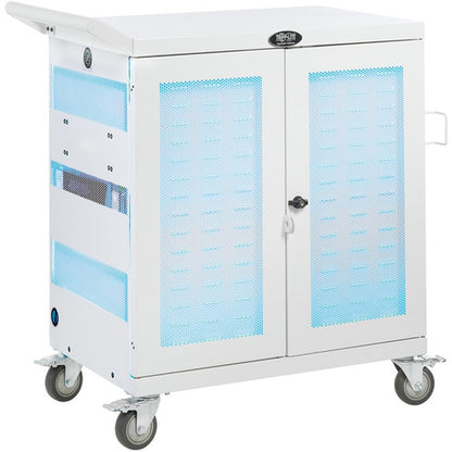 Chariot de chargement UV de qualité hospitalière pour 32 appareils Tripp Lite par Eaton CSC32USBWHG, blanc CSC32USBWHG