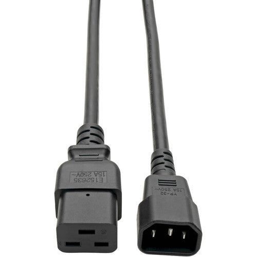 Câble d'extension de cordon d'alimentation Tripp Lite 10 pieds C19 à C14 robuste 15 A 14 AWG 10' P047-010