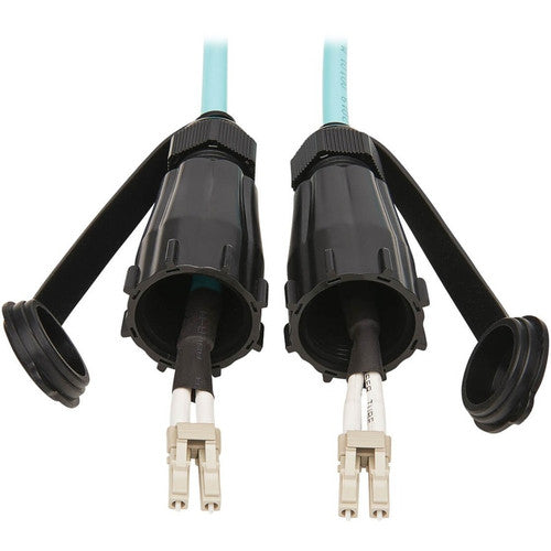 Câble de raccordement en fibre optique Tripp Lite by Eaton N820-05M-IND 10 Gb Duplex Multimode 50/125 OM3, Aqua, 5 m N820-05M-IND