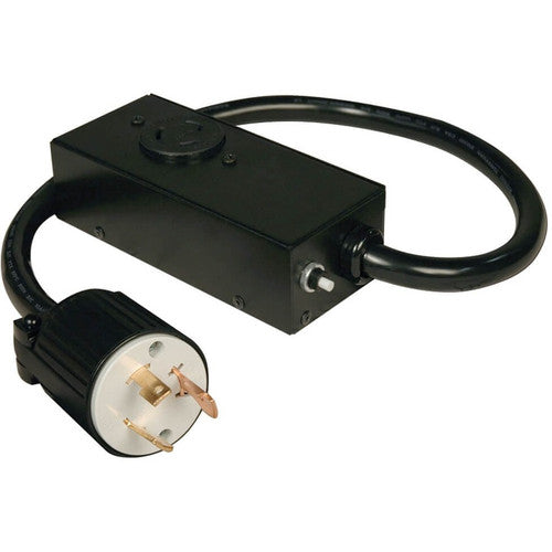 Tripp Lite 2ft Power Cord Extension Cable L5-30P to L5-20R with Amp Break Heavy Duty 20A 10AWG 2' P043-002