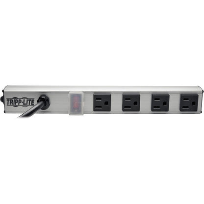 Multiprise à 4 prises Tripp Lite par Eaton, cordon de 10 pi, prise NEMA 5-15P, 12 po PS120410