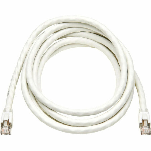 Câble Ethernet SSTP Cat8 40G sans accroc Tripp Lite par Eaton (RJ45 M/M), PoE, blanc, 4,6 m (15 pi) N272-F15-WH