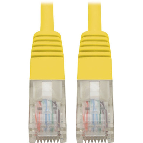 Câble de raccordement UTP moulé Cat5e 350 MHz Tripp Lite par Eaton (RJ45 M/M), jaune, 2 pi. N002-002-YW