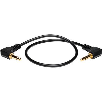 Câble audio mini stéréo Tripp Lite 1 pi avec deux fiches à angle droit 3,5 mm M/M 1 pi P312-001-2RA