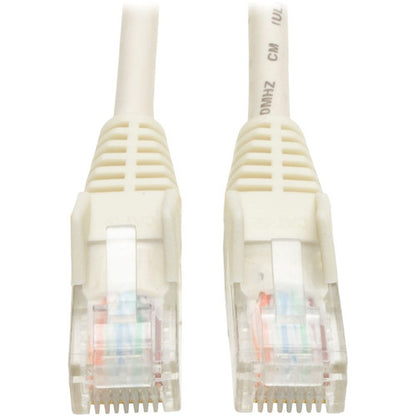 Câble moulé anti-accroc Cat5e 350 MHz de 25 pi de Tripp Lite par Eaton (RJ45 M/M) - Blanc N001-025-WH