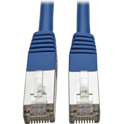 Câble de raccordement STP blindé moulé Cat5e 350 MHz Tripp Lite par Eaton (RJ45 M/M), bleu, 6 pi. N105-006-BL