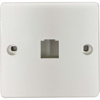 Tripp Lite by Eaton 1-Port French-Style Wall Plate, White, TAA N042F-W01
