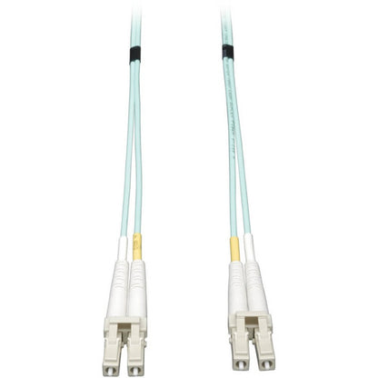 Câble de raccordement LSZH OM3 50/125 duplex 10 Gb MMF 8 m (26 pi) Tripp Lite par Eaton (LC/LC) - Aqua N820-08M