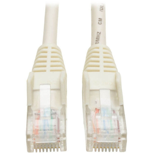 Câble moulé anti-accroc Cat5e 350 MHz de 7 pi de Tripp Lite par Eaton (RJ45 M/M) - Blanc N001-007-WH
