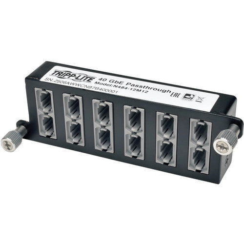 Tripp Lite 40Gb High Density Pass-Through Cassette 12 12-Fiber MTP/MPO N484-12M12