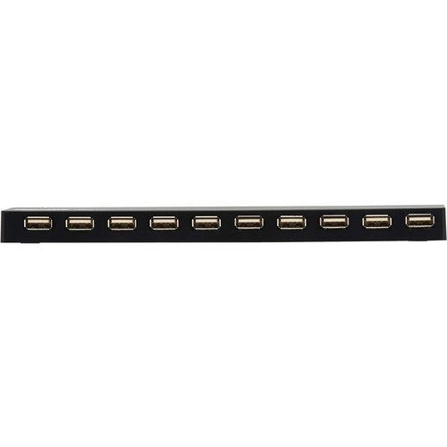 Hub USB 10 ports Tripp Lite par Eaton avec alimentation et adaptateurs de prise internationaux U223-010-INT