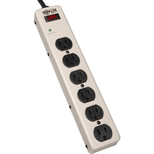 Multiprise Tripp Lite Waber avec parasurtenseur et cordon d'alimentation en métal à 6 prises, 6 pi PM6NS