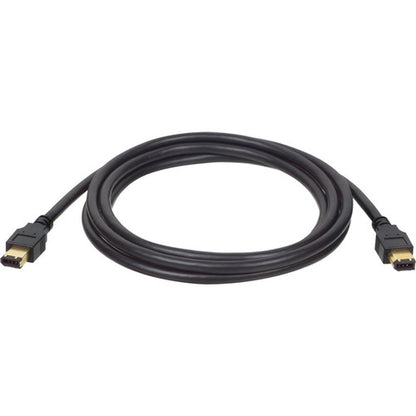 Câble FireWire IEEE Tripp Lite 15 pieds avec connecteurs plaqués or 6 broches/6 broches M/M 15' F005-015