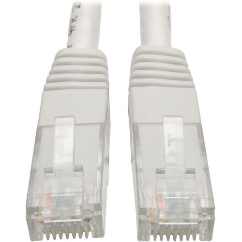 Câble de raccordement moulé Gigabit Cat6 Tripp Lite par Eaton (RJ45 M/M), blanc, 15 pi N200-015-WH