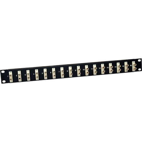 Panneau de brassage fibre optique Tripp Lite 16 ports 62,5/125 ou 50/125 ST/ST 1URM N490-016-STST