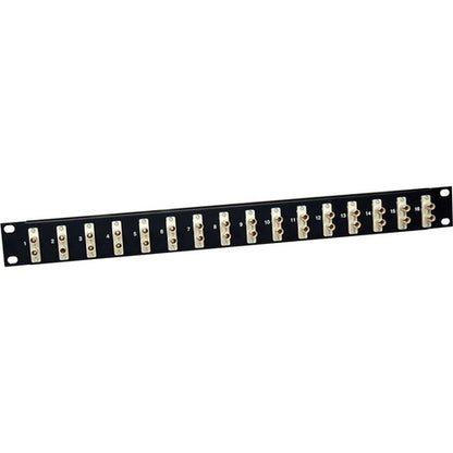 Panneau de brassage fibre optique Tripp Lite 16 ports 62,5/125 ou 50/125 ST/ST 1URM N490-016-STST