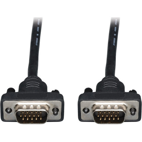 Câble coaxial VGA pour moniteur Tripp Lite 50 pieds à profil bas avec RVB haute résolution HD15 M/M 50' P502-050-SM