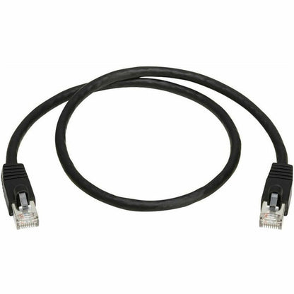 Câble Ethernet SSTP Cat8 40G sans accroc Tripp Lite par Eaton (RJ45 M/M), PoE, noir, 0,6 m (2 pi) N272-F02-BK