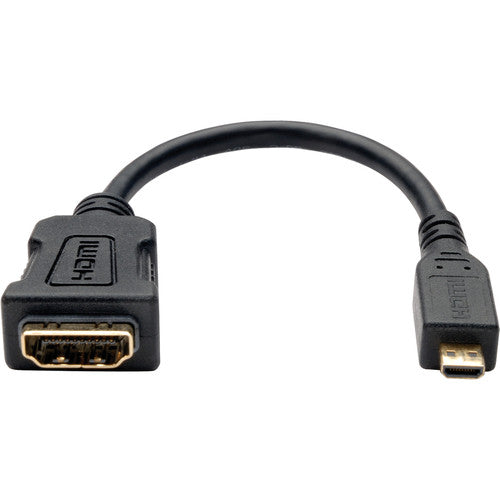Adaptateur convertisseur Micro HDMI vers HDMI Tripp Lite 6 pouces HDMI mâle type D vers HDMI femelle M/F 6" P142-06N-MICRO