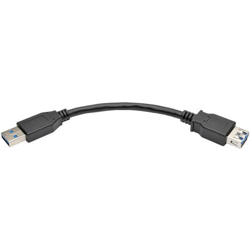 Câble d'extension USB 3.0 SuperSpeed ​​Type-A de Tripp Lite par Eaton (M/F), noir, 6 po U324-06N-BK