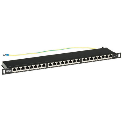 Panneau de brassage Cat6a 24 ports Tripp Lite par Eaton N252A-024-HUSHK, 0,5 U N252A-024-HUSHK