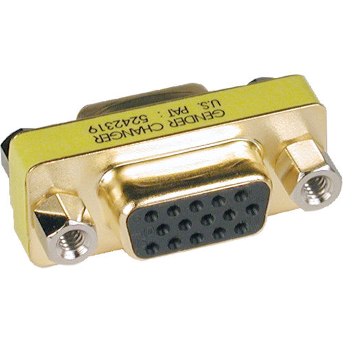 Coupleur vidéo VGA compact/mince Tripp Lite Gold avec changeur de genre HD15 F/F P160-000