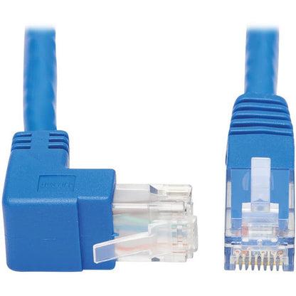 Câble Ethernet Cat6 coudé vers le haut Tripp Lite par Eaton N204-015-BL-UP - 15 pi, M/M, bleu N204-015-BL-UP