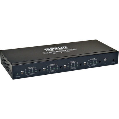 Commutateur matriciel vidéo HDMI haute vitesse Tripp Lite par Eaton 4x4 avec audio 1920x1200 à 60 Hz / 1080p B119-4X4