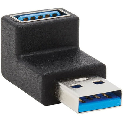 Adaptateur USB 3.0 SuperSpeed ​​Tripp Lite par Eaton - USB-A vers USB-A, M/F, coudé vers le haut, noir U324-000-UP