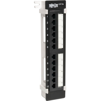 Panneau de brassage mural Tripp Lite Cat5e Cat5e 12 ports 568B 110 perforations TAA N050-012