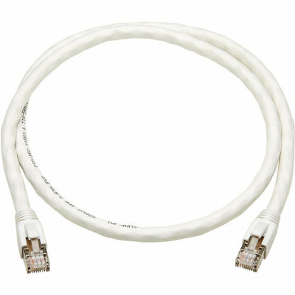 Câble Ethernet SSTP Cat8 40G sans accroc Tripp Lite par Eaton (RJ45 M/M), PoE, blanc, 0,6 m (2 pi) N272-F02-WH
