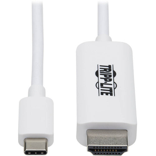 Câble adaptateur USB-C vers HDMI Tripp Lite par Eaton U444-003-HWE, M/M, blanc, 3 pi. U444-003-HWE