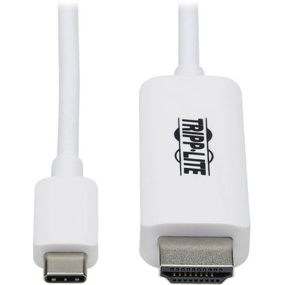 Câble adaptateur USB-C vers HDMI Tripp Lite par Eaton U444-003-HWE, M/M, blanc, 3 pi. U444-003-HWE