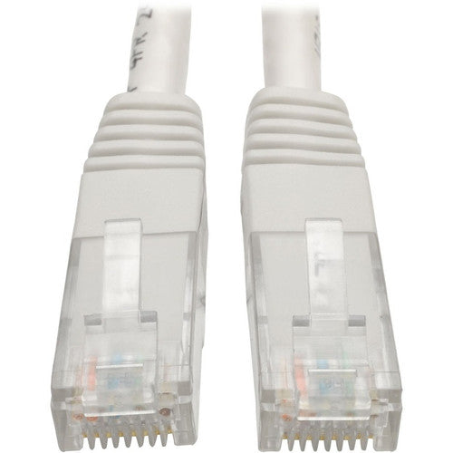 Câble de raccordement moulé Gigabit Cat6 Tripp Lite par Eaton (RJ45 M/M), blanc, 25 pi N200-025-WH