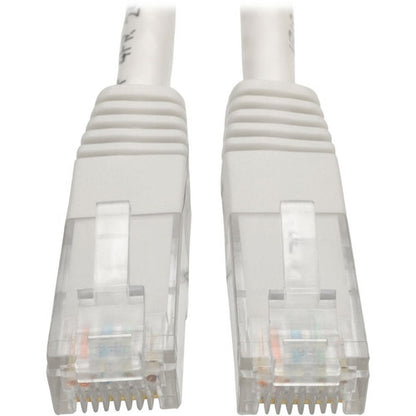Câble de raccordement moulé Gigabit Cat6 Tripp Lite par Eaton (RJ45 M/M), blanc, 25 pi N200-025-WH