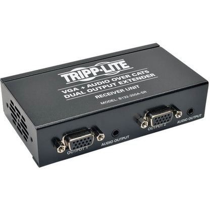 Tripp Lite par Eaton Dual VGA avec audio sur extension Cat5, récepteur, jusqu'à 300 pieds. B132-200A-SR