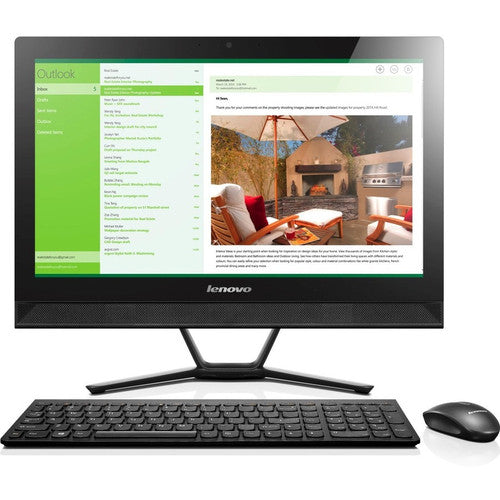 Ordinateur tout-en-un Lenovo C40 F0B50050US - AMD A-Series A8-7410 2,20 GHz - 8 Go de RAM DDR3 SDRAM - Disque dur 2 To - Écran tactile 21,5" Full HD 1920 x 1080 - Bureau - Noir, Gris F0B50050US