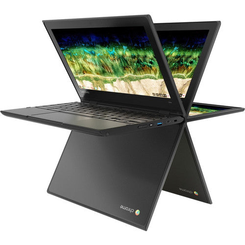 Lenovo 500e Chromebook 81ES000ACF Chromebook 2 en 1 tactile 11,6" - 1366 x 768 - Intel Celeron N3450 Quad-core (4 Core) 1,10 GHz - 4 Go de RAM totale - 32 Go de mémoire flash - Noir 81ES000ACF