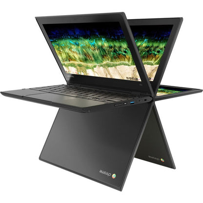 Lenovo 500e Chromebook 81ES000ACF Chromebook 2 en 1 tactile 11,6" - 1366 x 768 - Intel Celeron N3450 Quad-core (4 Core) 1,10 GHz - 4 Go de RAM totale - 32 Go de mémoire flash - Noir 81ES000ACF