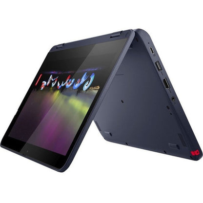 Ordinateur portable convertible 2 en 1 à écran tactile Lenovo 500w Gen 3 82J30019US 11,6" - HD - 1366 x 768 - Intel Pentium Silver N6000 Quad-core (4 cœurs) 1,10 GHz - 4 Go de RAM totale - 4 Go de mémoire embarquée - 128 Go de SSD - Abyss Blue 82J30019US