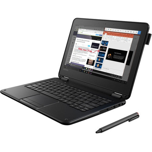 Ordinateur portable Lenovo 300e Winbook 81FY002NUS 11,6" 2 en 1 - 1366 x 768 - Intel Celeron N3450 Quad-core (4 cœurs) 1,10 GHz - 4 Go de RAM totale - 64 Go de mémoire flash - Noir 81FY002NUS