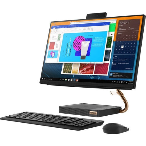 Ordinateur tout-en-un Lenovo IdeaCentre A540-24API F0EM00AHUS - AMD Ryzen 5 PRO 4650GE Hexa-core (6 cœurs) 3,30 GHz - 8 Go RAM DDR4 SDRAM - 256 Go SSD M.2 PCI Express NVMe - 23,8" Full HD 1920 x 1080 - Bureau - Noir industriel F0EM00AHUS