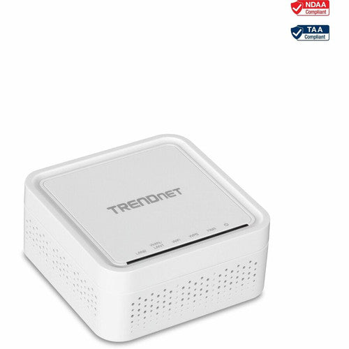 TRENDnet AC1200 WiFi EasyMesh Remote Node, utilitaire de configuration basé sur une application, itinérance WiFi transparente, formation de faisceaux, prend en charge les appareils 2,4 GHz et 5 GHz, TEW-832MDR, blanc TEW-832MDR