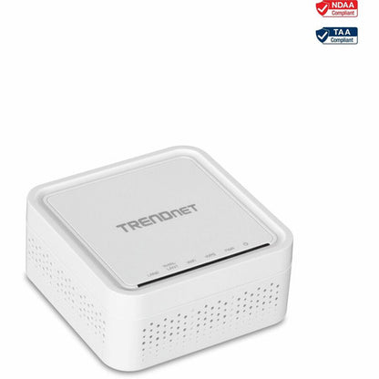 TRENDnet AC1200 WiFi EasyMesh Remote Node, utilitaire de configuration basé sur une application, itinérance WiFi transparente, formation de faisceaux, prend en charge les appareils 2,4 GHz et 5 GHz, TEW-832MDR, blanc TEW-832MDR