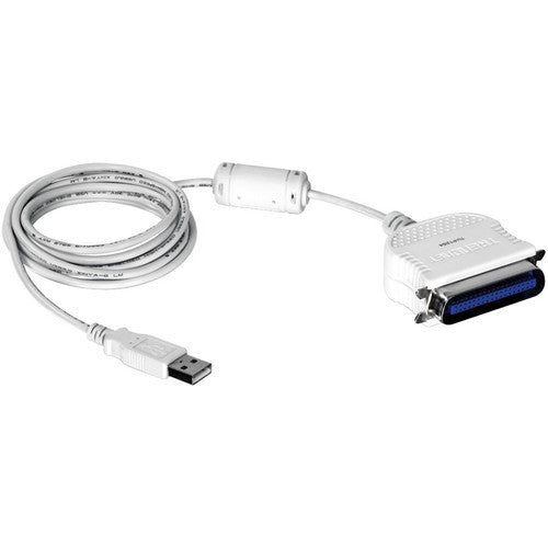 Câble convertisseur USB vers parallèle 1284 TRENDnet, TU-P1284, USB 1.1/2.0/3.0, Windows 10/8.1/8/7, Mac OS X 10.6-10.9, longueur de 2 m (6,6 pi), connexion d'imprimantes à port parallèle à un port USB, Plug &amp; Play TU-P1284