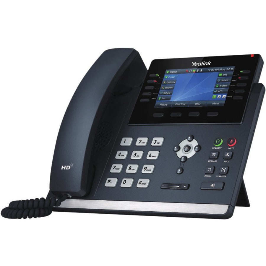 Téléphone IP Yealink SIP-T46U - Filaire - Fixation murale - Gris classique SIP-T46U