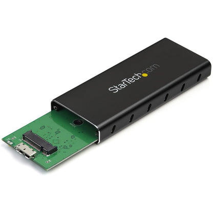 Boîtier SSD M.2 StarTech.com pour SSD M.2 SATA - USB 3.1 (10 Gbit/s) avec câble USB-C - Boîtier externe pour hôte USB-C - Aluminium SM21BMU31C3