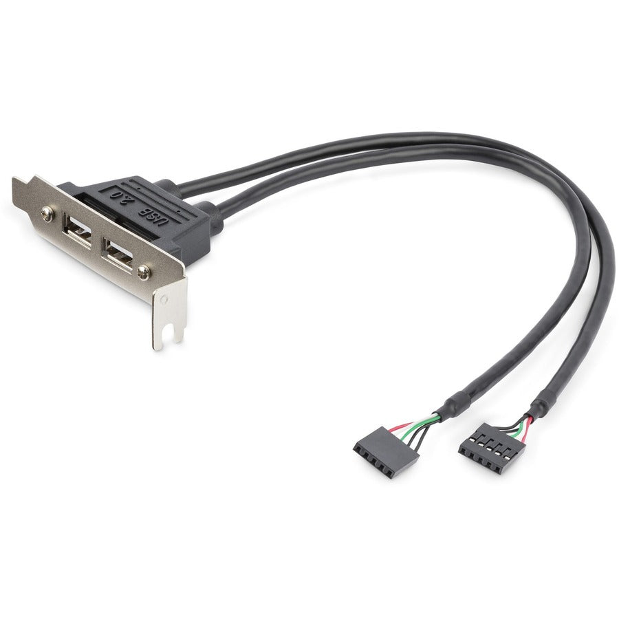 Adaptateur de plaque d'emplacement à profil bas pour 2 ports USB A femelle StarTech.com USBPLATELP