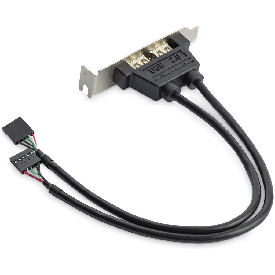 Adaptateur de plaque d'emplacement à profil bas pour 2 ports USB A femelle StarTech.com USBPLATELP
