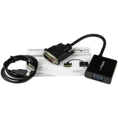 Câble convertisseur adaptateur actif DVI-D vers VGA StarTech.com - 1080p DVI2VGAE